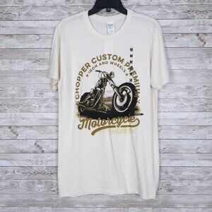 Mens Short Sleeved Tee M Motorcycle 544A